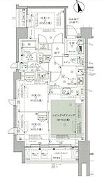 東京メトロ東西線 早稲田駅 徒歩10分の賃貸マンション 12階3LDKの間取り