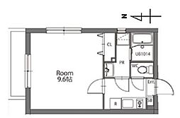 西武新宿線 下落合駅 徒歩2分の賃貸マンション 1階1Kの間取り