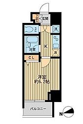 東京メトロ東西線 早稲田駅 徒歩7分の賃貸マンション 3階1Kの間取り