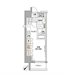 JR山手線 渋谷駅 徒歩5分の賃貸マンション 10階ワンルームの間取り