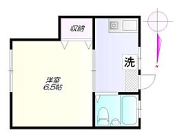 都営大江戸線 中井駅 徒歩2分の賃貸アパート 1階1Kの間取り