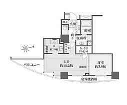 都営三田線 目黒駅 徒歩7分の賃貸マンション 4階1LDKの間取り