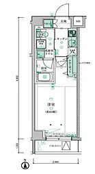 東京メトロ副都心線 西早稲田駅 徒歩7分の賃貸マンション 1階1Kの間取り