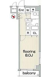 東急東横線 学芸大学駅 徒歩9分の賃貸マンション 1階1Kの間取り