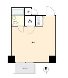 東京メトロ半蔵門線 渋谷駅 徒歩4分の賃貸マンション 9階ワンルームの間取り