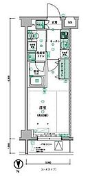 東京メトロ副都心線 西早稲田駅 徒歩7分の賃貸マンション 1階1Kの間取り