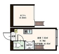 HarmonyTerraceCozy高田馬場 ワンルームの間取図画像