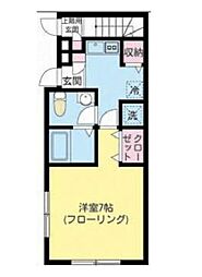 ガーデニア目白 1Kの間取図画像