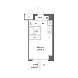 COMFORIA東中野 ワンルームの間取図画像