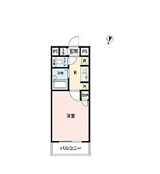 スカイコート新宿落合6 1Kの間取図画像