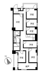東中野パークハウス 7Kの間取図画像