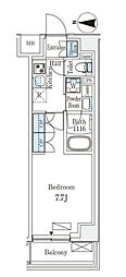 ARKMARK新宿西落合 1Kの間取図画像