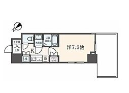 東京メトロ東西線 中野駅 徒歩5分の賃貸マンション 5階1Kの間取り