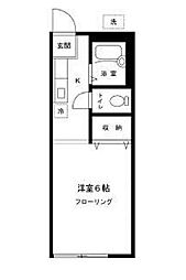 JR総武線 西荻窪駅 徒歩14分の賃貸アパート 1階1Kの間取り