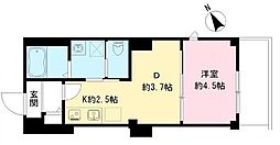 JR総武線 西荻窪駅 徒歩5分の賃貸マンション 2階1DKの間取り