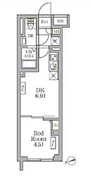 東京メトロ丸ノ内線 荻窪駅 徒歩5分の賃貸マンション 1階1DKの間取り