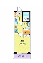 東京メトロ丸ノ内線 中野富士見町駅 徒歩7分の賃貸マンション 3階1Kの間取り
