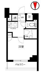 JR中央線 高円寺駅 徒歩11分の賃貸マンション 3階1Kの間取り
