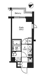 東京メトロ東西線 中野駅 徒歩6分の賃貸マンション 3階1Kの間取り