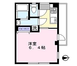 JR総武線 高円寺駅 徒歩10分の賃貸マンション 3階1Kの間取り
