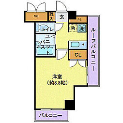 JR中央線 西荻窪駅 徒歩7分の賃貸マンション 5階1Kの間取り
