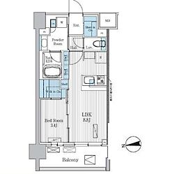 Terra蚕糸の森 1LDKの間取図画像