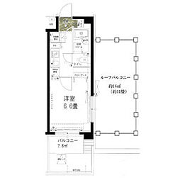 レ・ベント高円寺 1Kの間取図画像