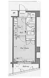 ロイヤルパレス高円寺 1Kの間取図画像