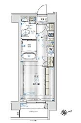 ブライズ中野哲学堂 ワンルームの間取図画像