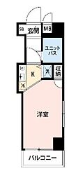 クレッセント西荻窪 1Kの間取図画像