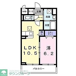 Ｓｔｅｌｌａ日吉 1階1LDKの間取り