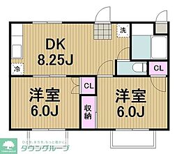 間取図画像 2DK