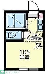 ユナイト大口ユークリッド ワンルームの間取図画像