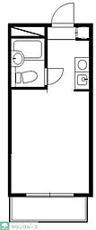 ラ・レジダンス・ド・ポローニア ワンルームの間取図画像