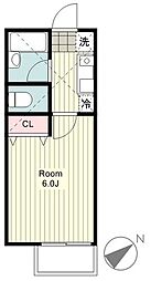 リーベルポート岸根公園2 1Kの間取図画像