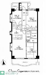 プレジール横濱 3LDKの間取図画像