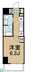 CRESTTAPP新横浜 1Kの間取図画像