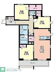Bel Cielo日吉 3LDKの間取図画像