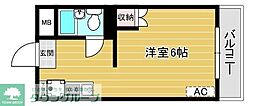 リファレンス大倉山 ワンルームの間取図画像