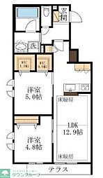 I・S・O NAKAYAMA 2LDKの間取図画像