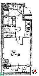 PaulowniaValleytake4西横浜 1Kの間取図画像
