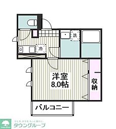 プリマヴェーラ 1Kの間取図画像