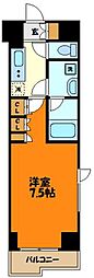 ルーブル川崎中丸子弐番館 1Kの間取図画像