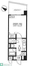 イストアール 1Kの間取図画像