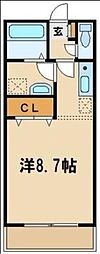 ピアンタ日吉一番館 1Kの間取図画像