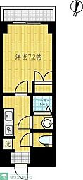 メゾン・ド・ティーニュ 1Kの間取図画像