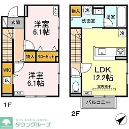 Luminous大倉山 2LDKの間取図画像