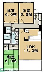 アーヴァイン山太 3LDKの間取図画像