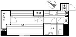 スカイコート池袋東口 1Kの間取図画像