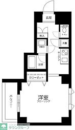 エルフラット板橋 1Kの間取図画像